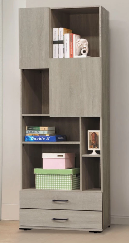 D624-2 卡爾2.6尺木門書櫃