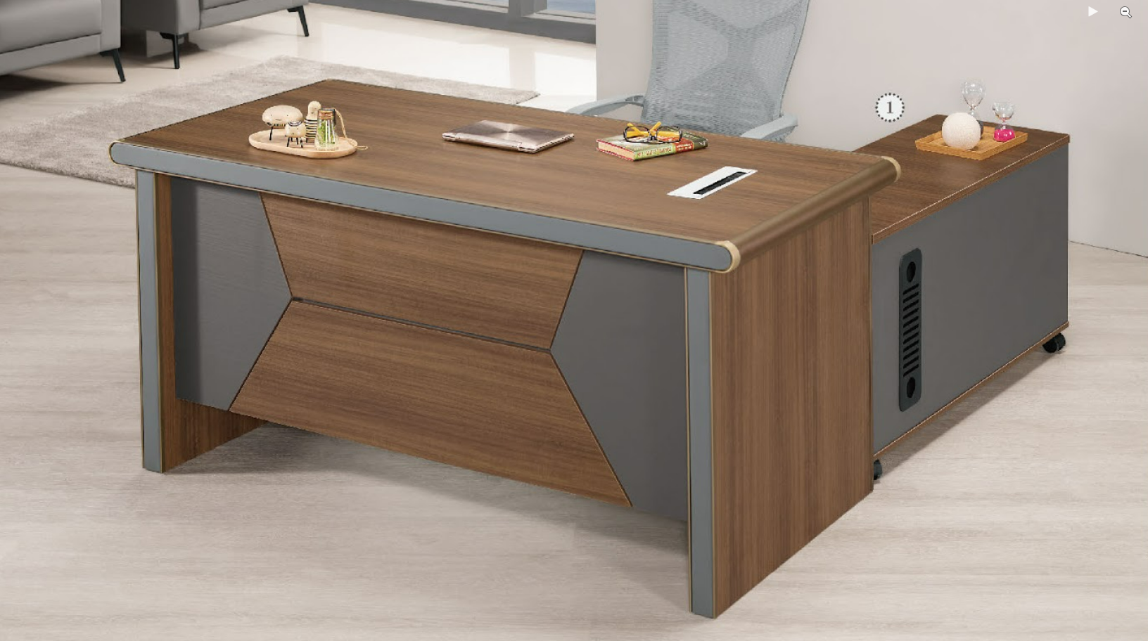 A1556-1 布魯諾5.5尺辦公桌 全組  不含活動櫃