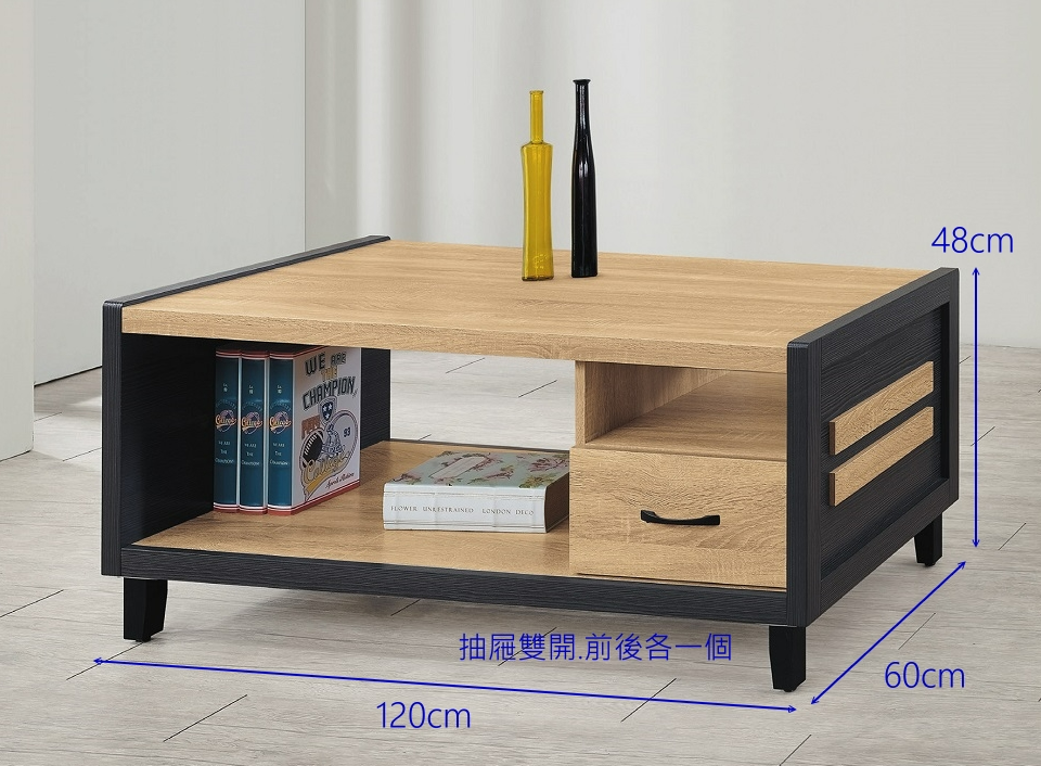 F65-4 安琪拉原切橡木色大茶几