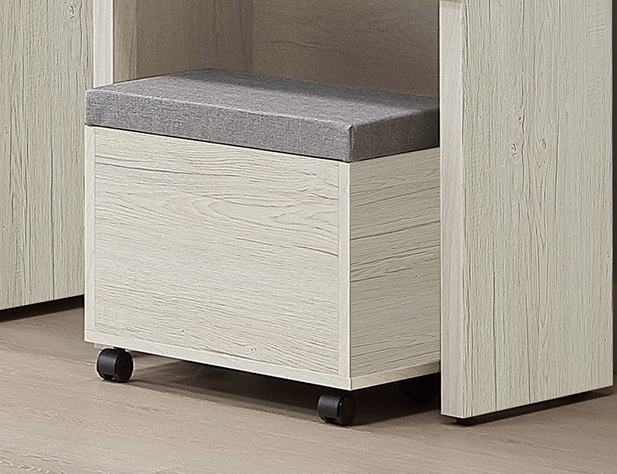 C605-5 艾薇兒淺橡木活動化妝椅