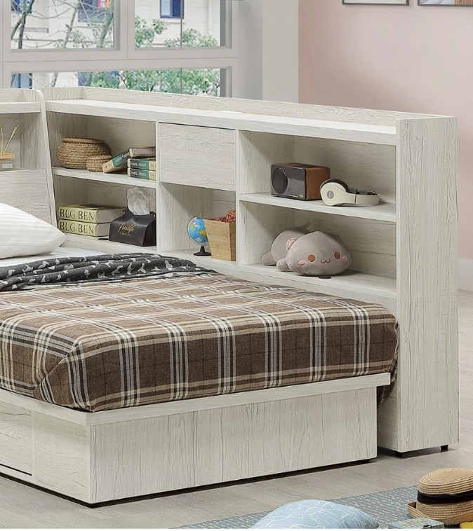 C605-13 艾薇兒淺橡木7尺床邊櫃