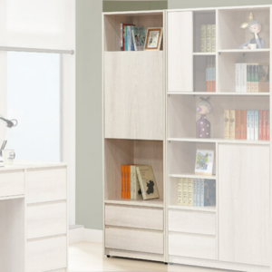 D627-2 卡洛琳北美杉木2尺書櫃 內附*1活動隔板