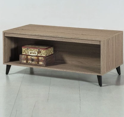 F68-4 3163#灰橡大茶几 12MM白岩板