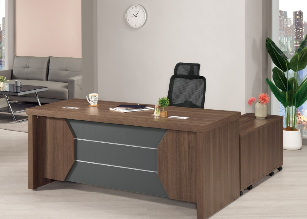 A1560-1 歐文5.3尺辦公桌 全組 正向