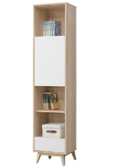 D629-3 肯詩特原橡雙色1.5尺書櫃 三段調整