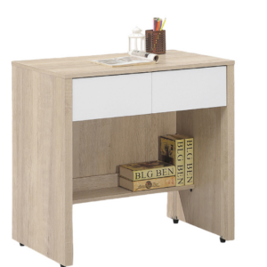 D629-4 肯詩特原橡雙色2.7尺二抽書桌