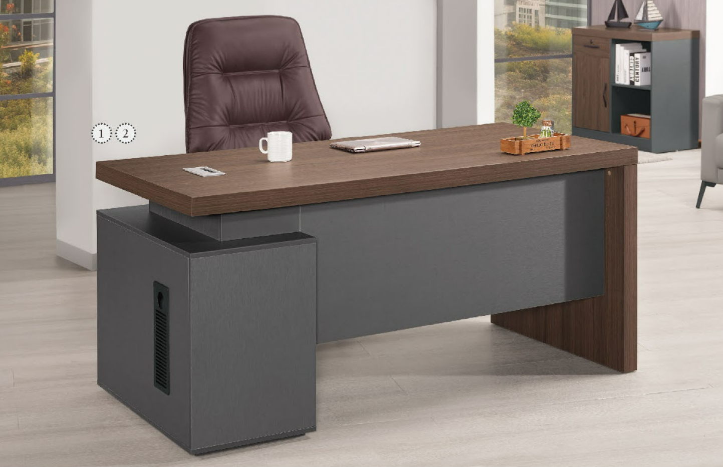 A1561-1 肯特5.3尺辦公桌 正向