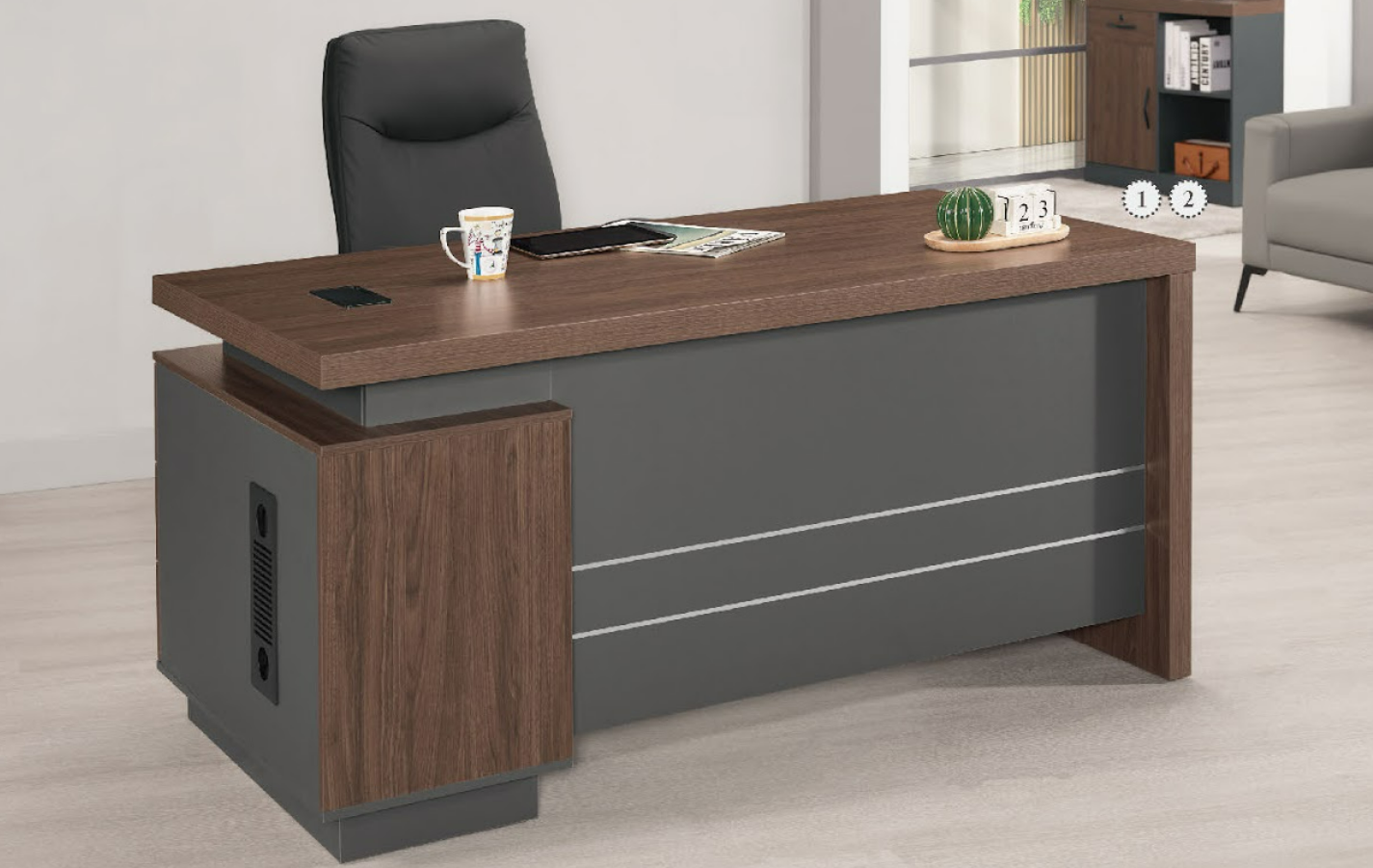 A1562-1 查爾斯5.3尺辦公桌 正向