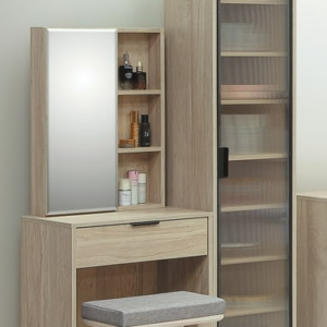 E48-6 汎芮德2尺鏡台 含椅 不含單門收納櫃