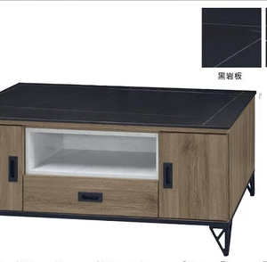 F72-5 3174#大茶几 附腳椅*1  12MM黑岩板