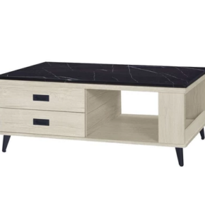 F73-4 3029#雪松大茶几 黑白根石面