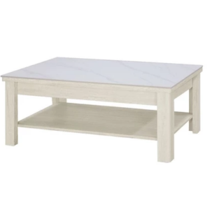 F73-8 3002#雪松大茶几 木面+白岩板