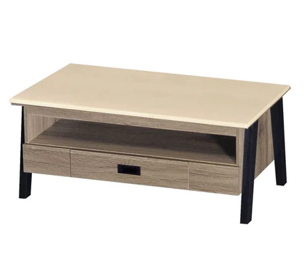 F74-1 H46 灰橡石面大茶几 無面