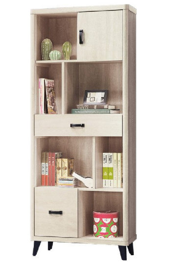 D631-3 布萊德下抽書櫃 二抽一門