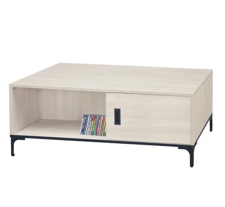 F75-5 原切白白砂石面大茶几