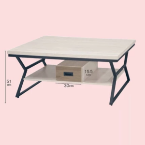 F77-5 8型白梧桐有抽大茶几 木面/DIY