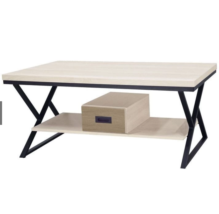 F77-6 三角型白梧桐有抽大茶几 DIY