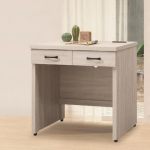 D636-1 鋼刷白3尺二抽電腦桌