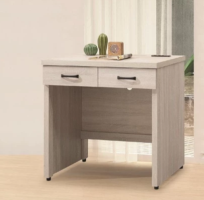 D636-1 鋼刷白3尺二抽電腦桌