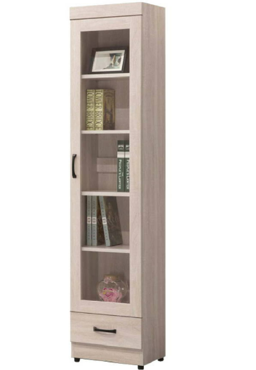 D635-4 鋼刷白下抽1.3尺書櫥