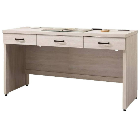 D635-6 鋼刷白5尺三抽電腦桌