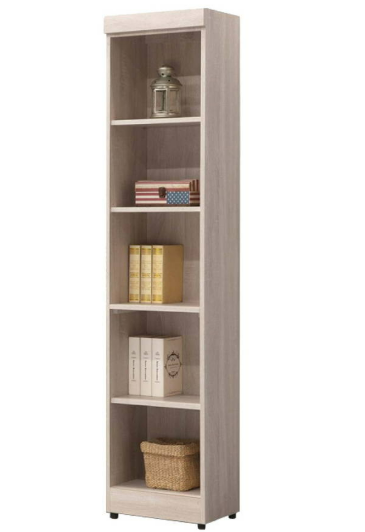 D636-9 鋼刷白無抽開放式1.3尺書櫥