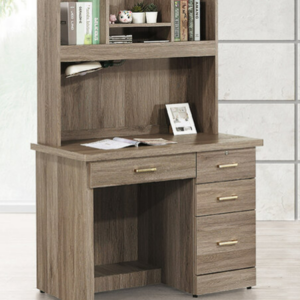 D638-5 黛芙妮3.2尺書桌 全組 灰橡色