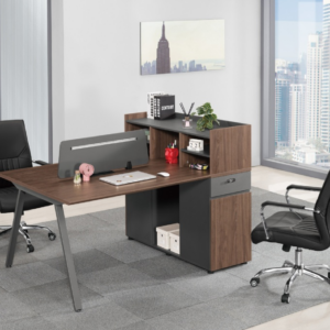 A1569-1 唐納德二人書架辦公桌 門抽雙邊造型 雙邊使用