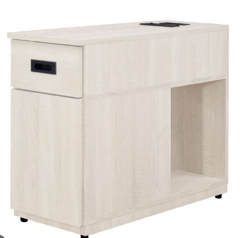 F80-8 原切白沙發邊几