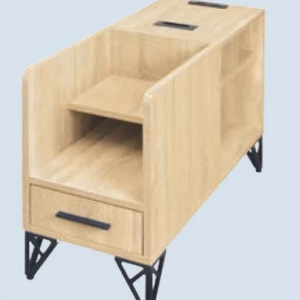 F81-6 橡木色沙發邊櫃