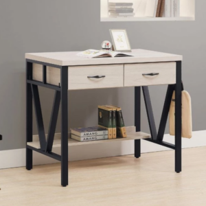 D640-4 淺白3尺鐵架書桌