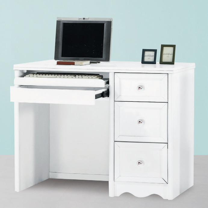 D640-7 艾蜜莉白色電腦桌