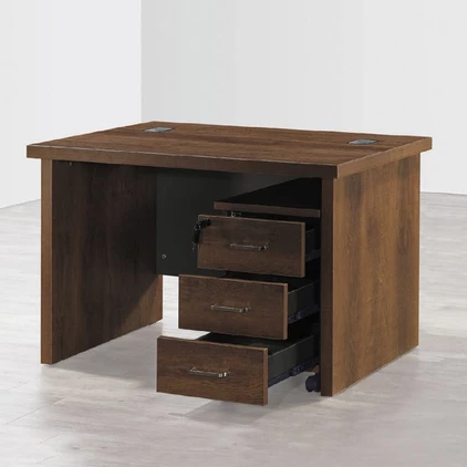 D640-9 簡約4尺書桌組  含活動櫃 不可拆賣 DIY