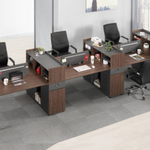 A1570-1 唐納德六人書架辦公桌 門抽雙邊造型 雙邊使用