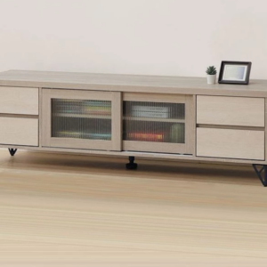 F84-6 曼哈頓6尺電視櫃 12MM白岩板