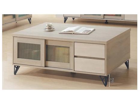 F84-10 曼哈頓4尺大茶几 18MM黑白根