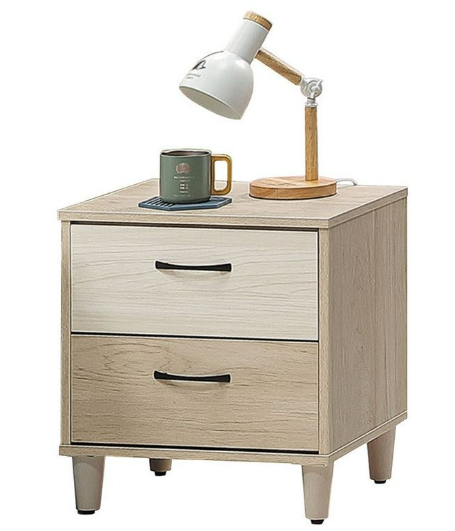 C617-4 E01子希淺灰橡床頭櫃