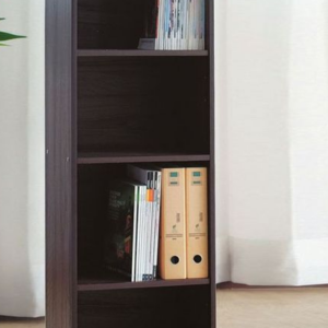 D643-7 胡桃色四格收納置物櫃