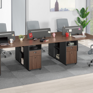 A1572-1 唐納德六人辦公桌 門抽雙邊造型 雙邊使用