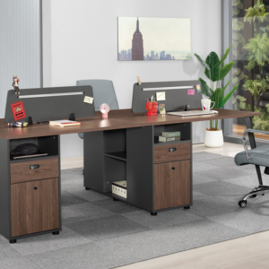 A1572-2 唐納德四人辦公桌 門抽雙邊造型 雙邊使用