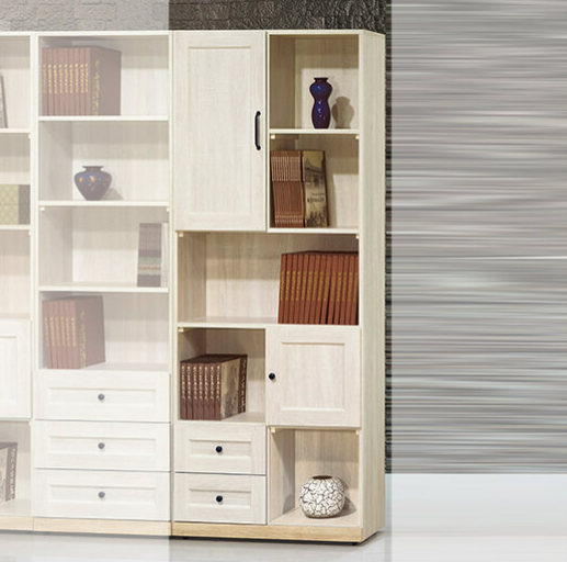 D644-2 鄉村風白橡木3尺書櫃