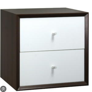 D644-4 胡桃疊疊樂雙抽櫃