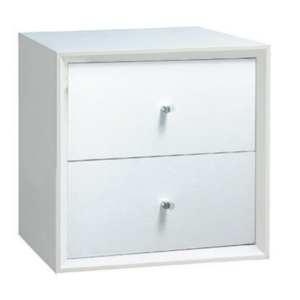 D644-5 白色疊疊樂雙抽櫃