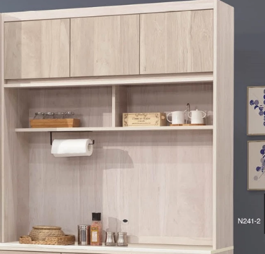 D701-6 梅西淺白雙色4尺餐櫃上座