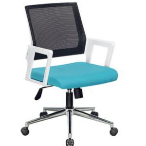 D644-16 藍色OD-983B-1 白扶手辦公椅
