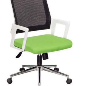 D644-17 綠色 OD-983B-1 白扶手辦公椅
