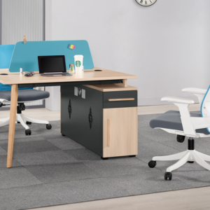 A1575-1 勞倫斯二人辦公桌 門抽雙邊造型 雙邊使用