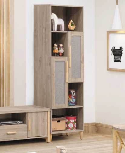 F86-4 松絲木6尺高立櫃 2*6尺