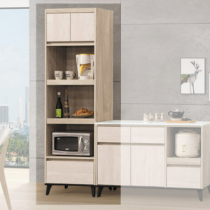 D702-5 瑪德琳淺橡木雙色2尺電器櫃