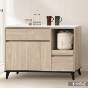 D702-3 賽妮亞淺橡木4尺餐櫃下座